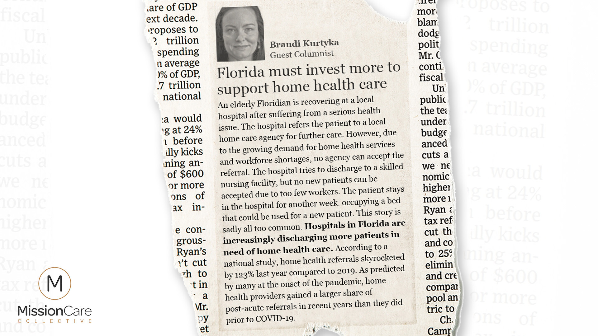 Florida Must Invest to Support Home Health Care:  Sarasota Tribune